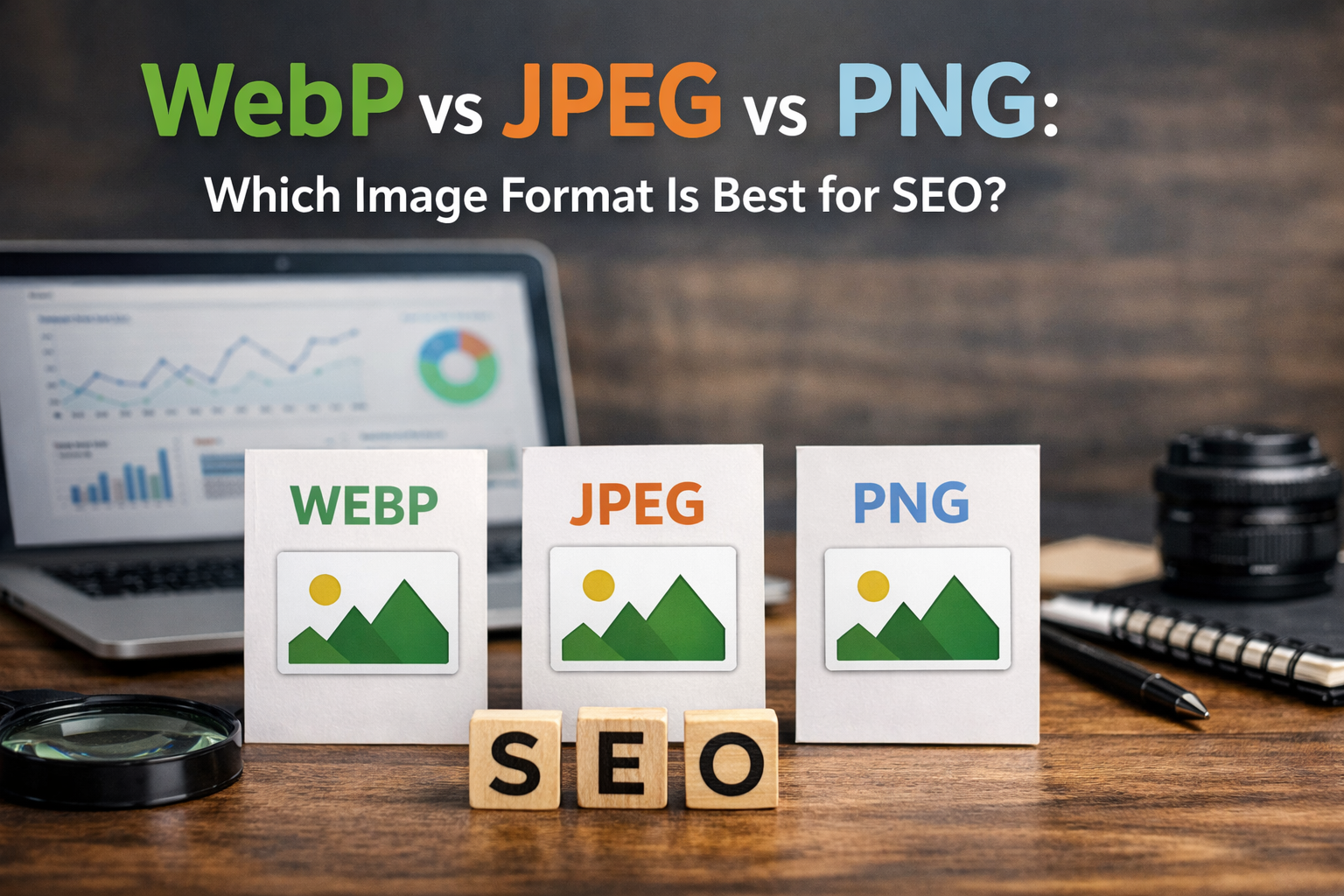WebP vs JPEG vs PNG image format comparison for SEO